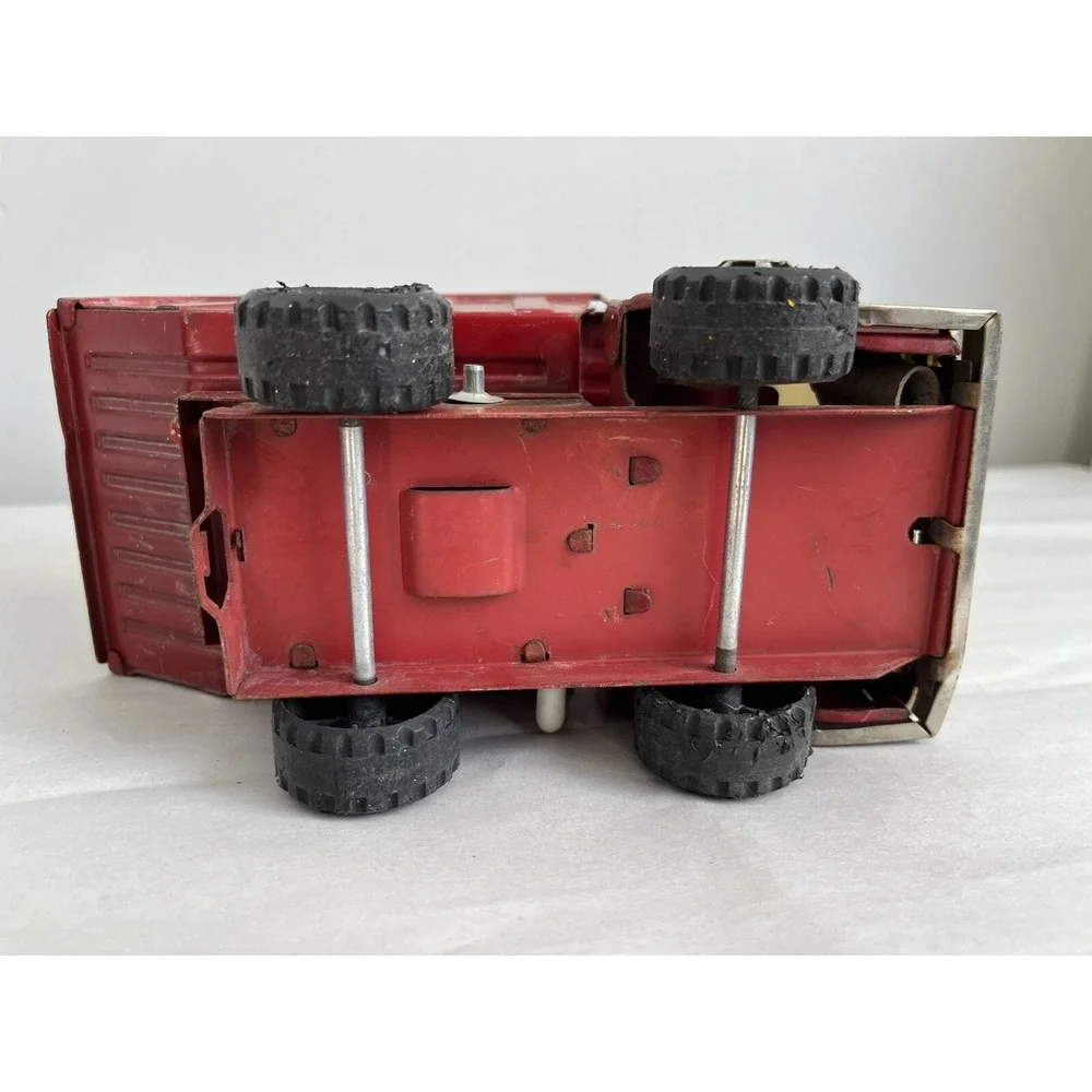 Vintage 1960's Buddy L Red Pressed Steel Dump‎ Truck